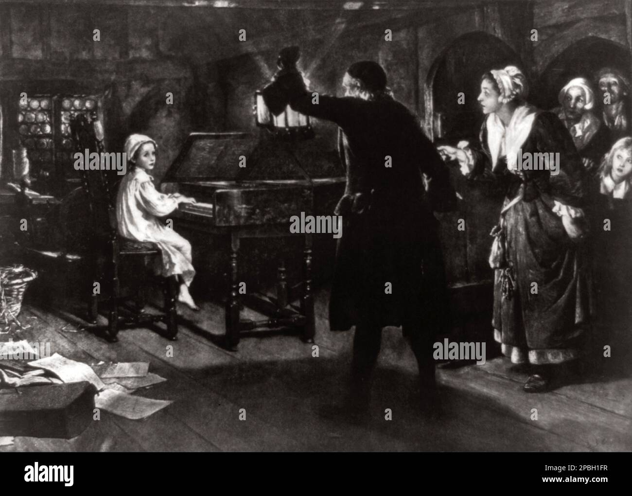 1900 CA, ALLEMAGNE : le célèbre compositeur allemand de musique baroque George Frideric Handel ( Halle 1685 – 1759 ) dans le portrait ' l'enfant Handel, ' peinture de Margaret Isabel Dicksee ( 1858 - 1903 ). - MUSICA CLASSICA - CLASSIQUE - COMPOSIORE - MUSICISTA - portrait - ritratto - clavicenbalo - spinetta - Bambino - bambini - enfants - BAROCCO - BAROCCA - FOTO STORICA STORICHE - HISTOIRE PHIOTO ---- ARCHIVIO GBB Banque D'Images