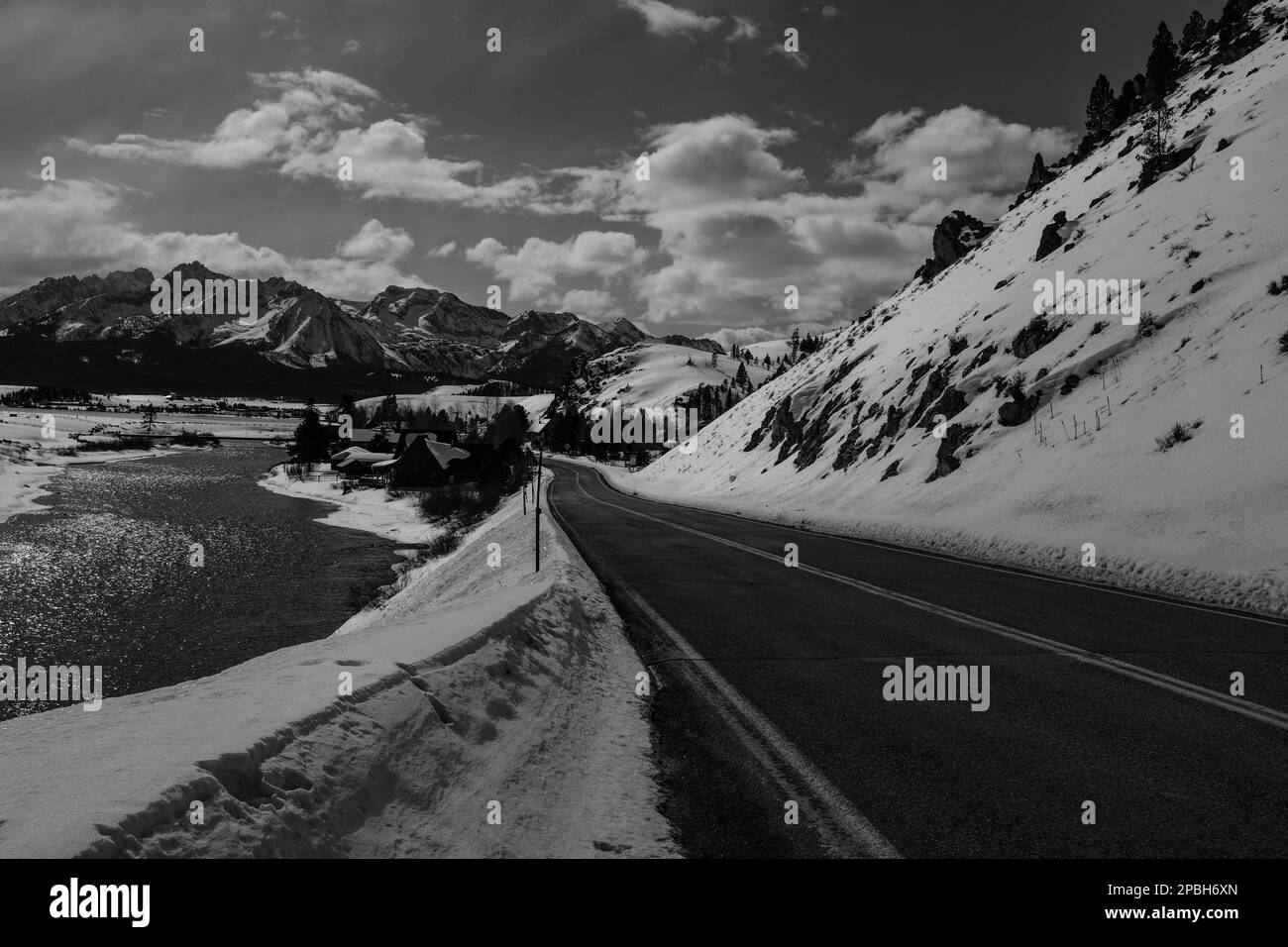 Stanley, Idaho en hiver Banque D'Images