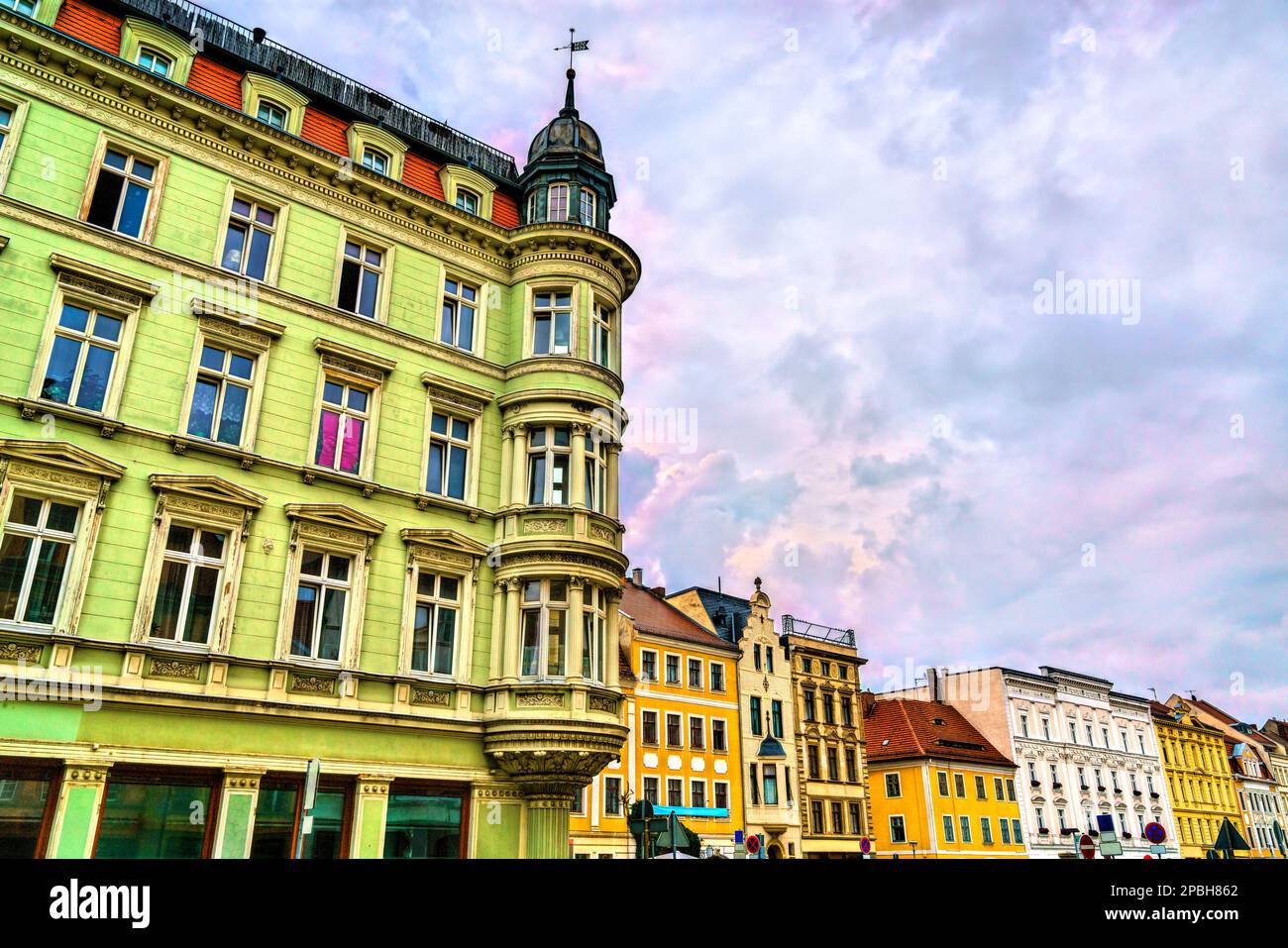 Architecture de la vieille ville de Goerlitz en Allemagne Banque D'Images