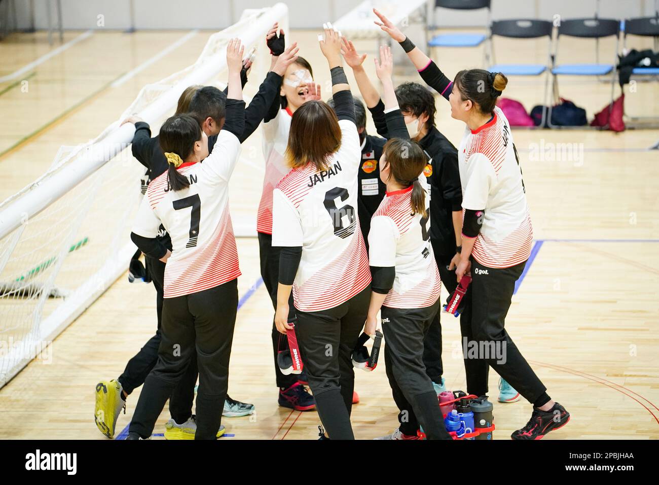 Tachikawa Japon. 12th mars 2023. Groupe d'équipe du Japon, 12 MARS 2023 - balle de but : finale entre le Japon 6-2 USA à l'Arena Tachikawa Tachihi pendant les Championnats de balle de but de Para 2023 au Japon à Tachikawa au Japon. Credit: SportsPressJP/AFLO/Alay Live News Banque D'Images