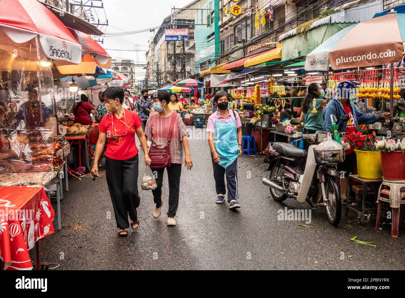Marché de jour et de nuit de Kim Yong Hatyai sud de la Thaïlande Banque D'Images