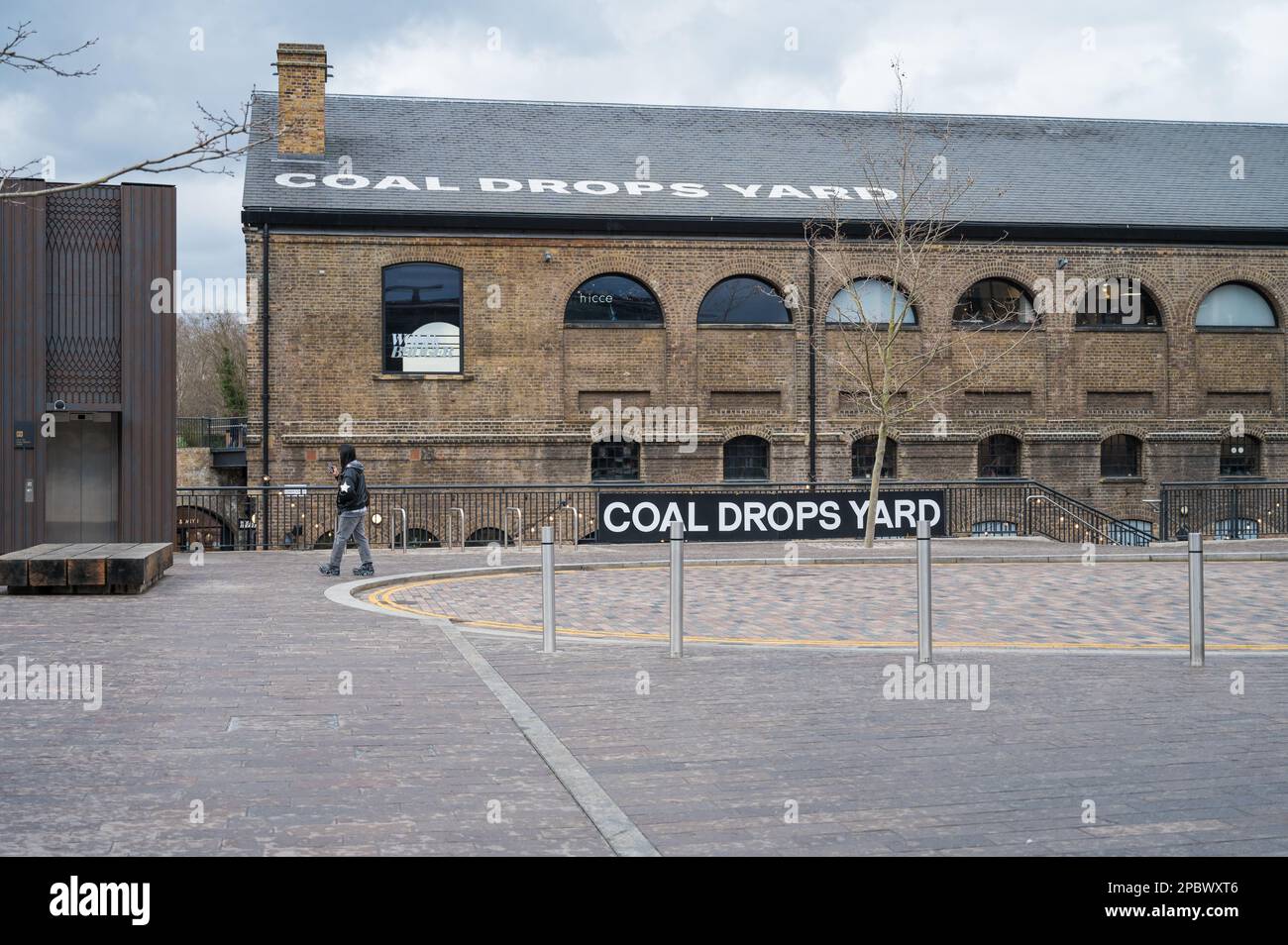 Coal Drops Yard vue depuis Granary Square. Londres, Angleterre, Royaume-Uni Banque D'Images