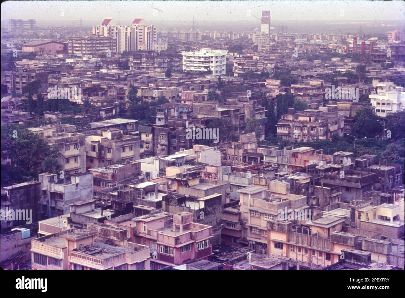 Vue Arial à Mumbai City, Maharashtra, Inde Banque D'Images