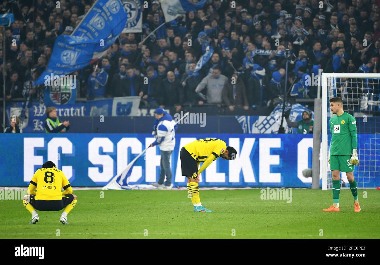 Bundesliga, Veltins Arena, FC Schalke 04 contre Borussia Dortmund ; Banque D'Images