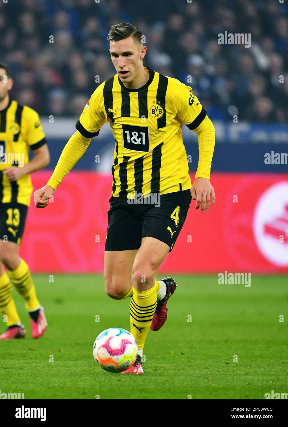 Bundesliga, Veltins Arena, FC Schalke 04 contre Borussia Dortmund ; Banque D'Images