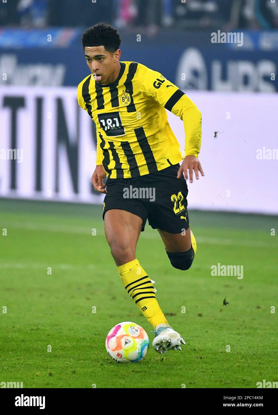 Bundesliga, Veltins Arena, FC Schalke 04 contre Borussia Dortmund ; Jude Bellingham (BVB) Banque D'Images