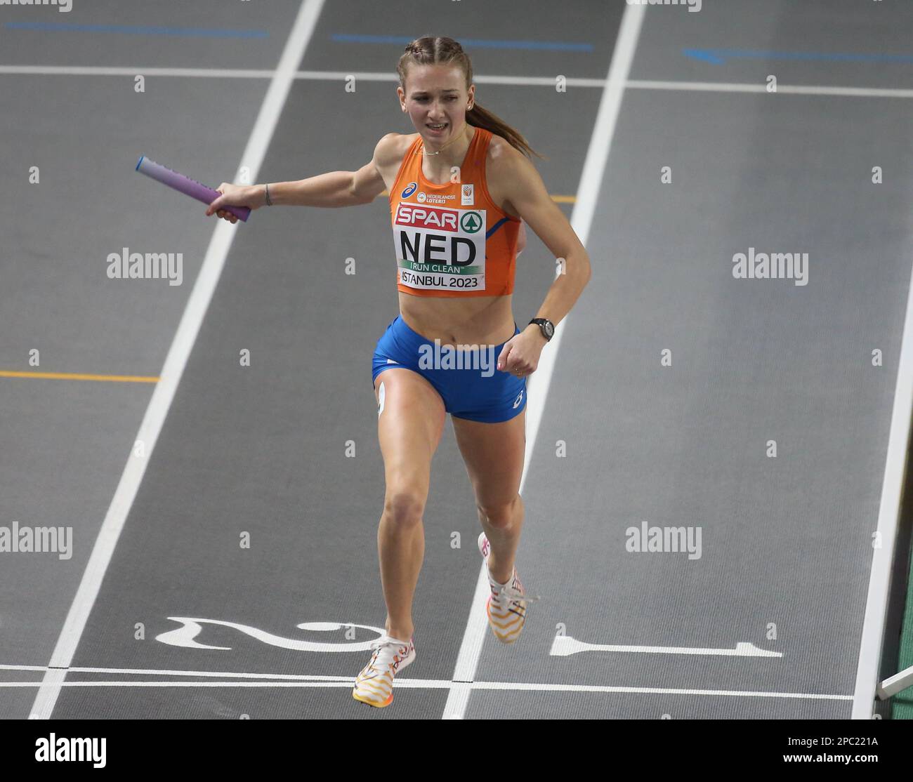 BOL Femke des PAYS-BAS 4 x 400m Relais femmes finale lors des Championnats européens d'athlétisme en salle 2023 sur 5 mars 2023 à l'aréna Atakoy à Istanbul, Turquie - photo Laurent Lairys / DPPI Banque D'Images