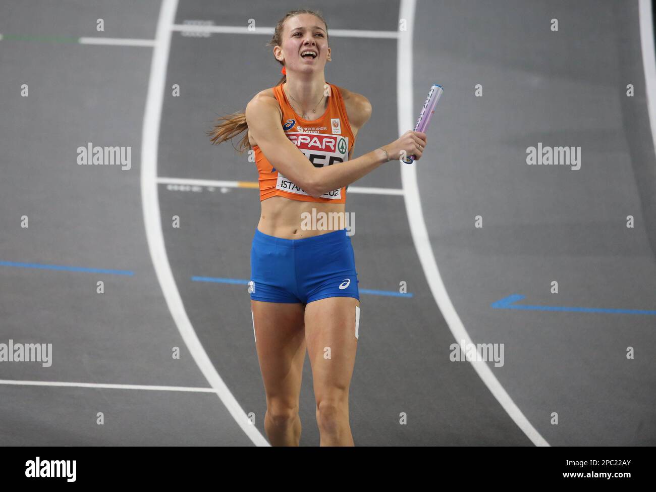 BOL Femke des PAYS-BAS 4 x 400m Relais femmes finale lors des Championnats européens d'athlétisme en salle 2023 sur 5 mars 2023 à l'aréna Atakoy à Istanbul, Turquie - photo Laurent Lairys / DPPI Banque D'Images