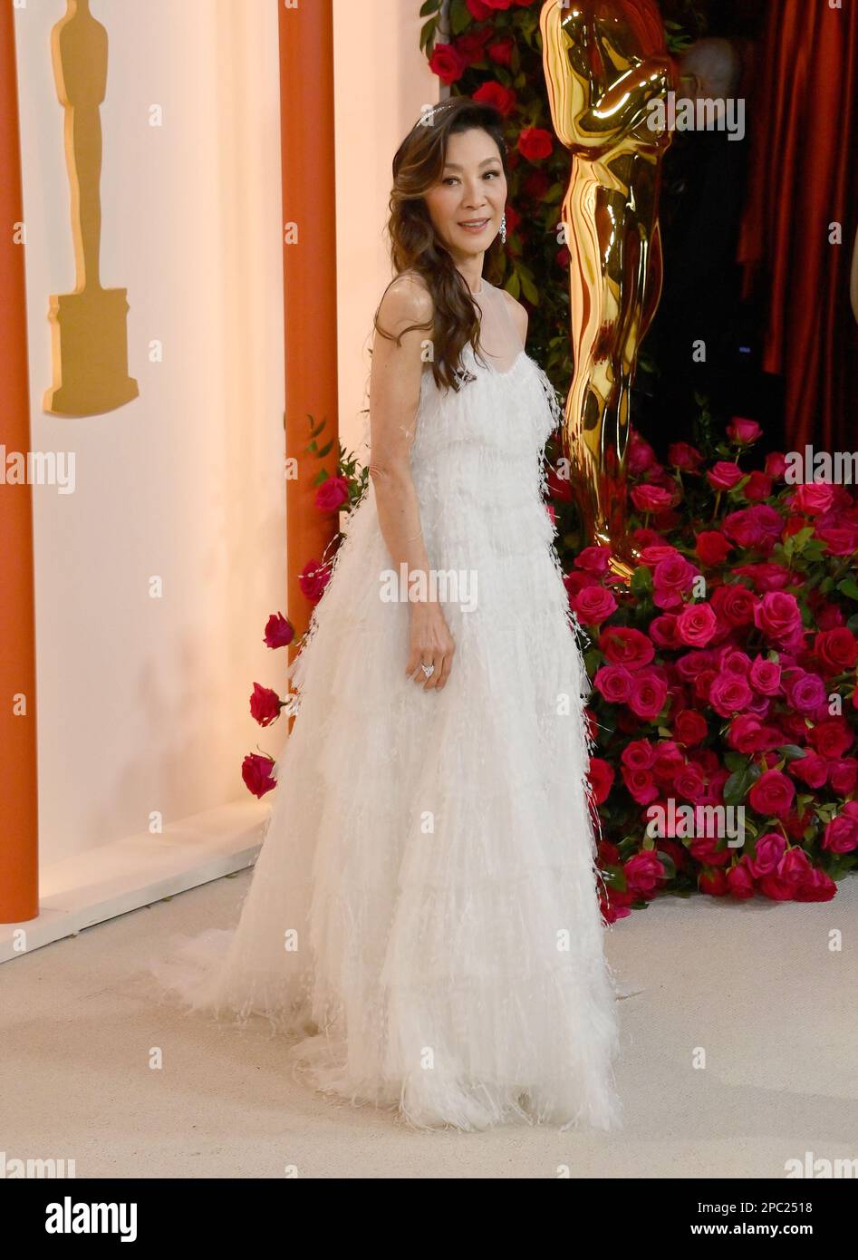 Michelle Yeoh participe aux Academy Awards 95th annuels au Dolby Theatre, dans la section hollywoodienne de Los Angeles, dimanche, 12 mars 2023. Photo de Jim Ruymen/UPI Banque D'Images