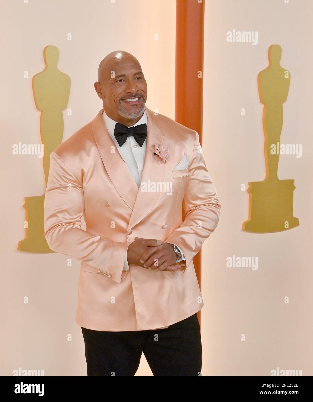 Dwayne Johnson participe aux Academy Awards 95th annuels au Dolby Theatre, dans la section Hollywood de Los Angeles, dimanche, 12 mars 2023. Photo de Jim Ruymen/UPI Banque D'Images