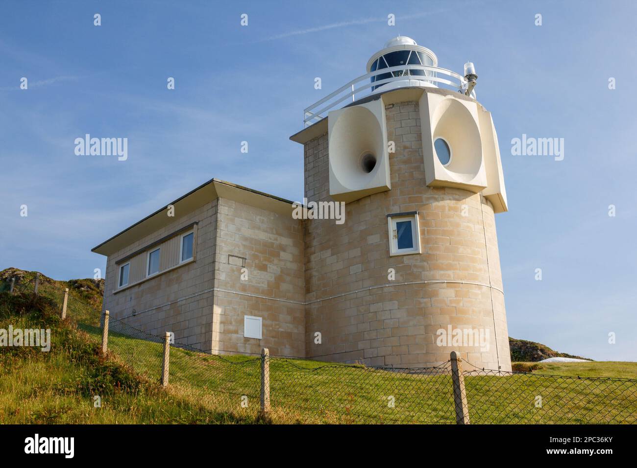 Phare de Bull point, Mortehoe, North Devon, Royaume-Uni Banque D'Images