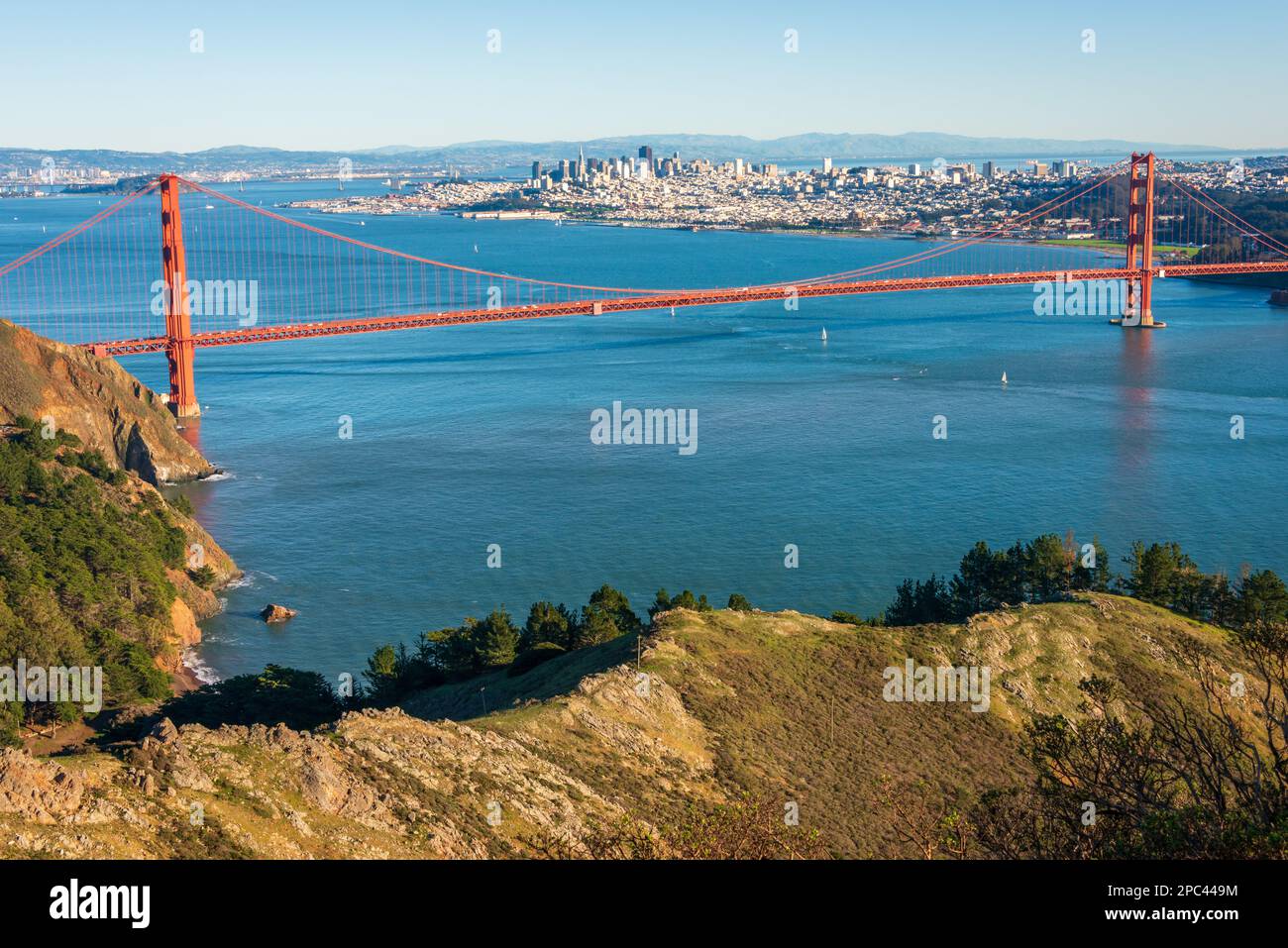 Terrain de jeux Golden Gate Bridge, Californie Banque D'Images