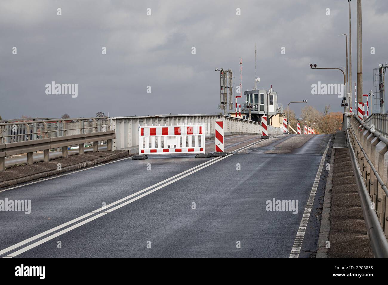 Le pont du Prince héritier Frederiks sera rénové, Frederiksssund, mars 13, 2023 Banque D'Images