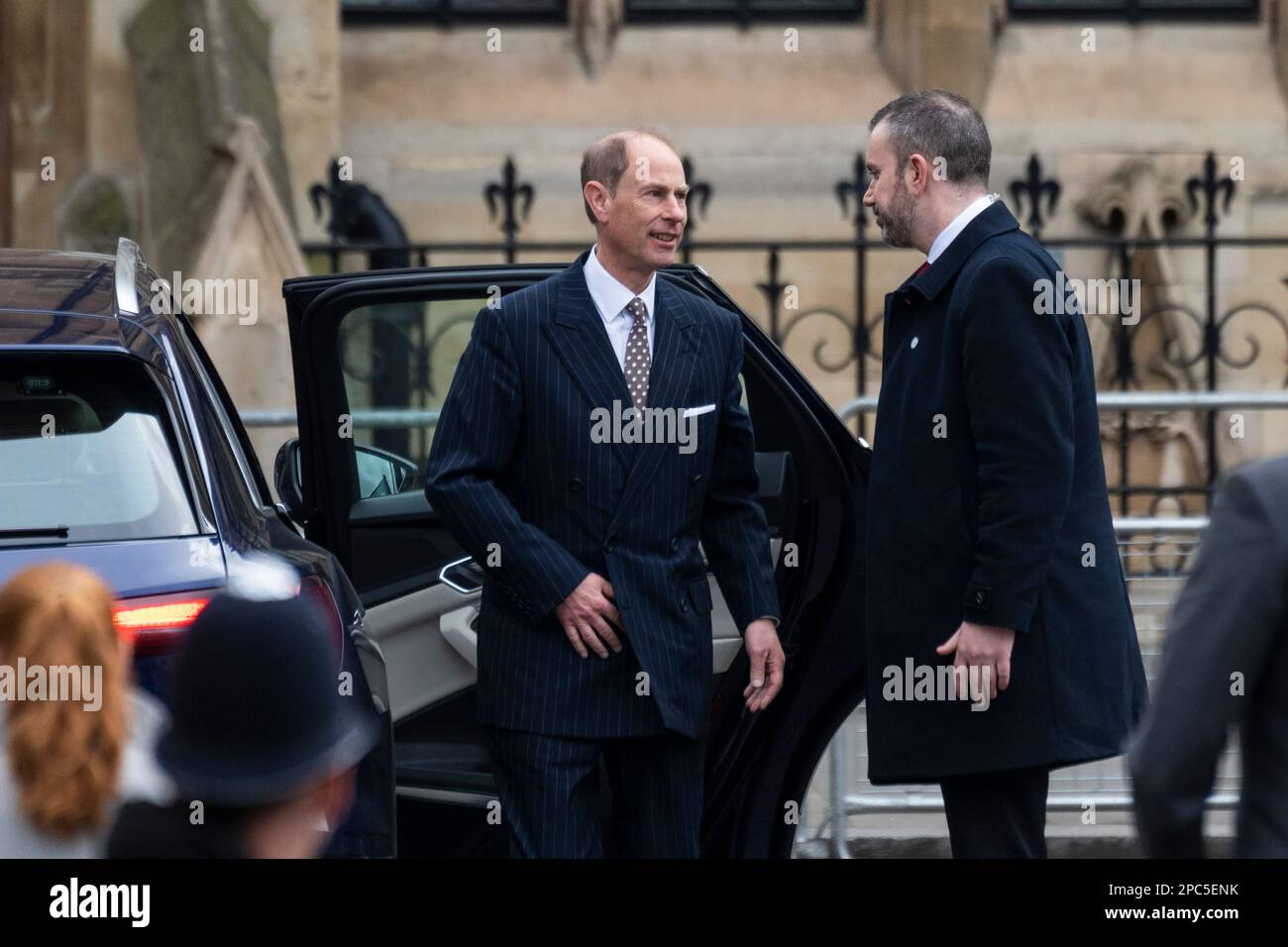 Londres, Royaume-Uni. 13 mars 2023. Le prince Edward, duc d'Édimbourg, arrive pour le Commonwealth Service à l'abbaye de Westminster qui a lieu depuis 1972 et célèbre les peuples et les cultures des 54 nations du Commonwealth. C'est le premier service auquel assiste le roi Charles, après le décès de la reine Elizabeth II Credit: Stephen Chung / Alamy Live News Banque D'Images
