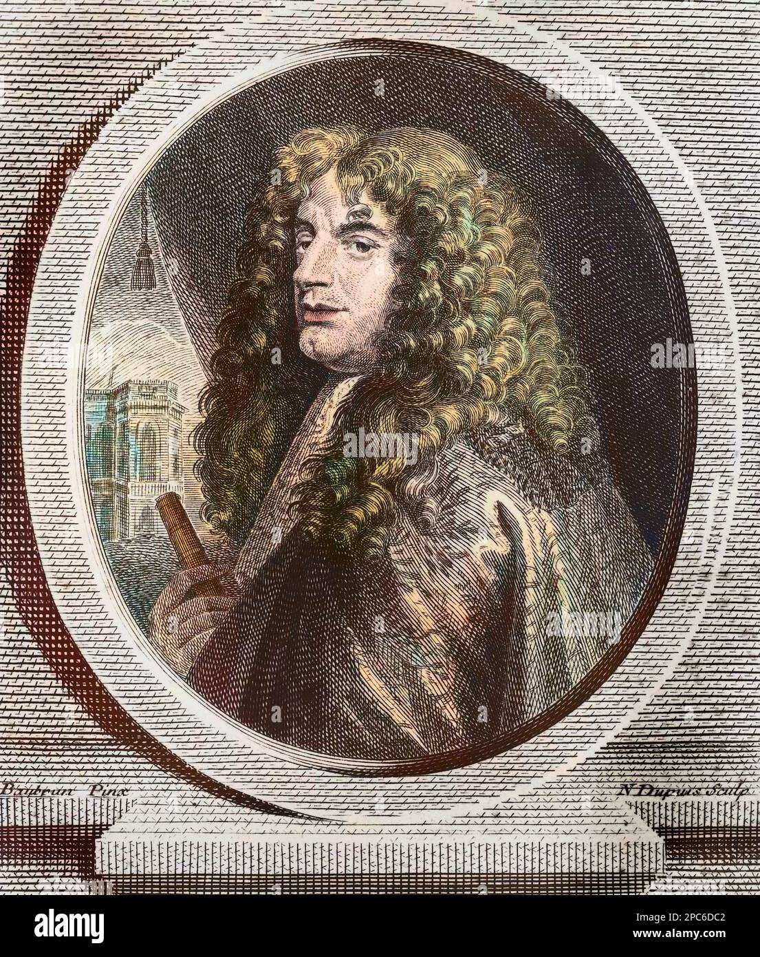 Portrait de Giovanni Domenico Cassini - Portrait de Jean Dominique Cassini (1625-1712), astronaute francais. Banque D'Images