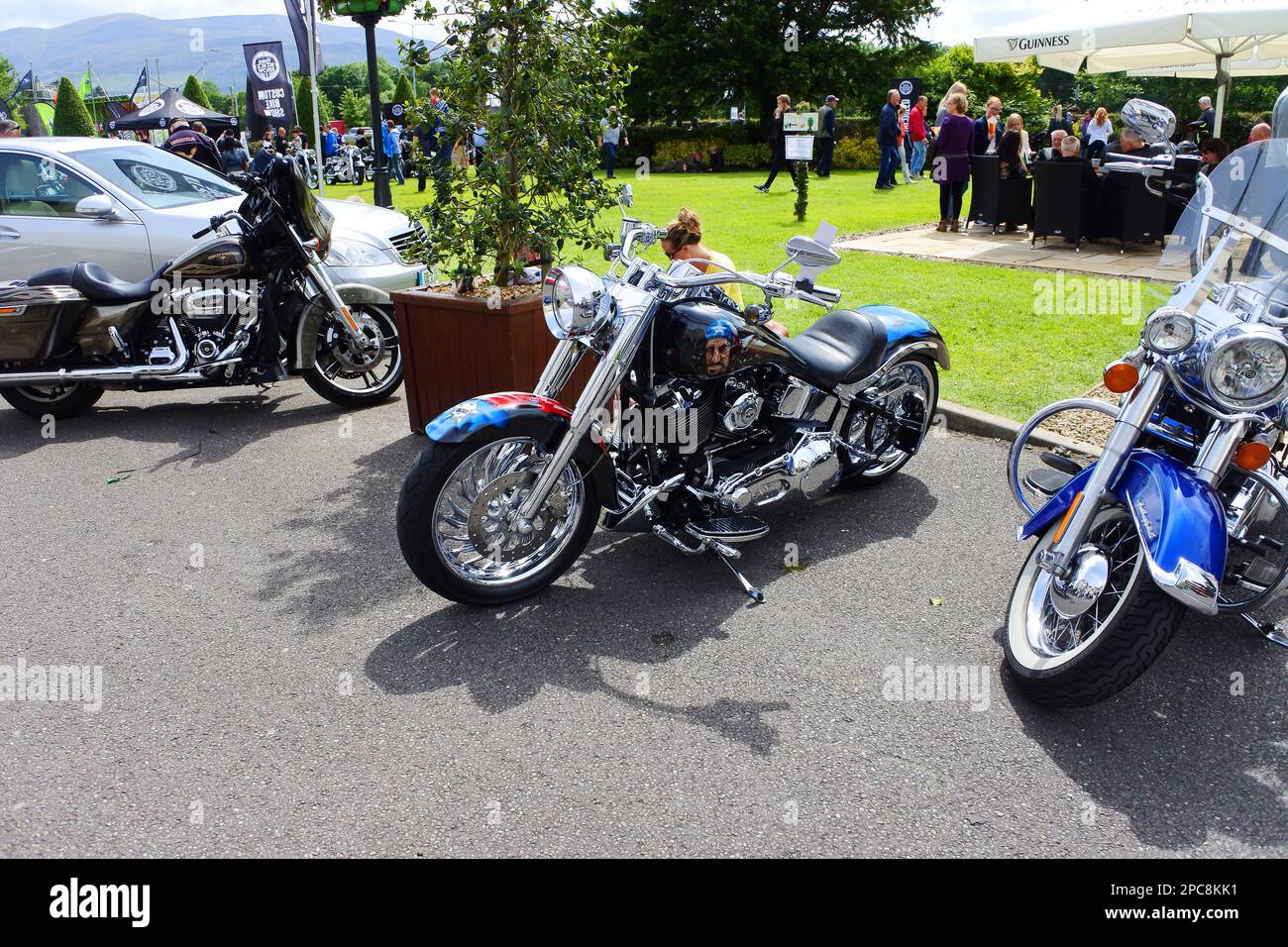 harley Davidson motor cycle convention à Killarney, sur le Ring of Kerry, Irlande - John Gollop Banque D'Images