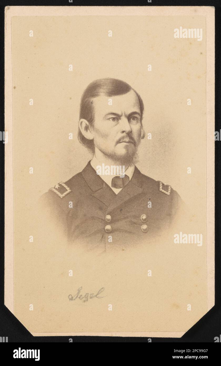 Le major général Franz Sigel du 3rd Missouri Infantry Regiment et l