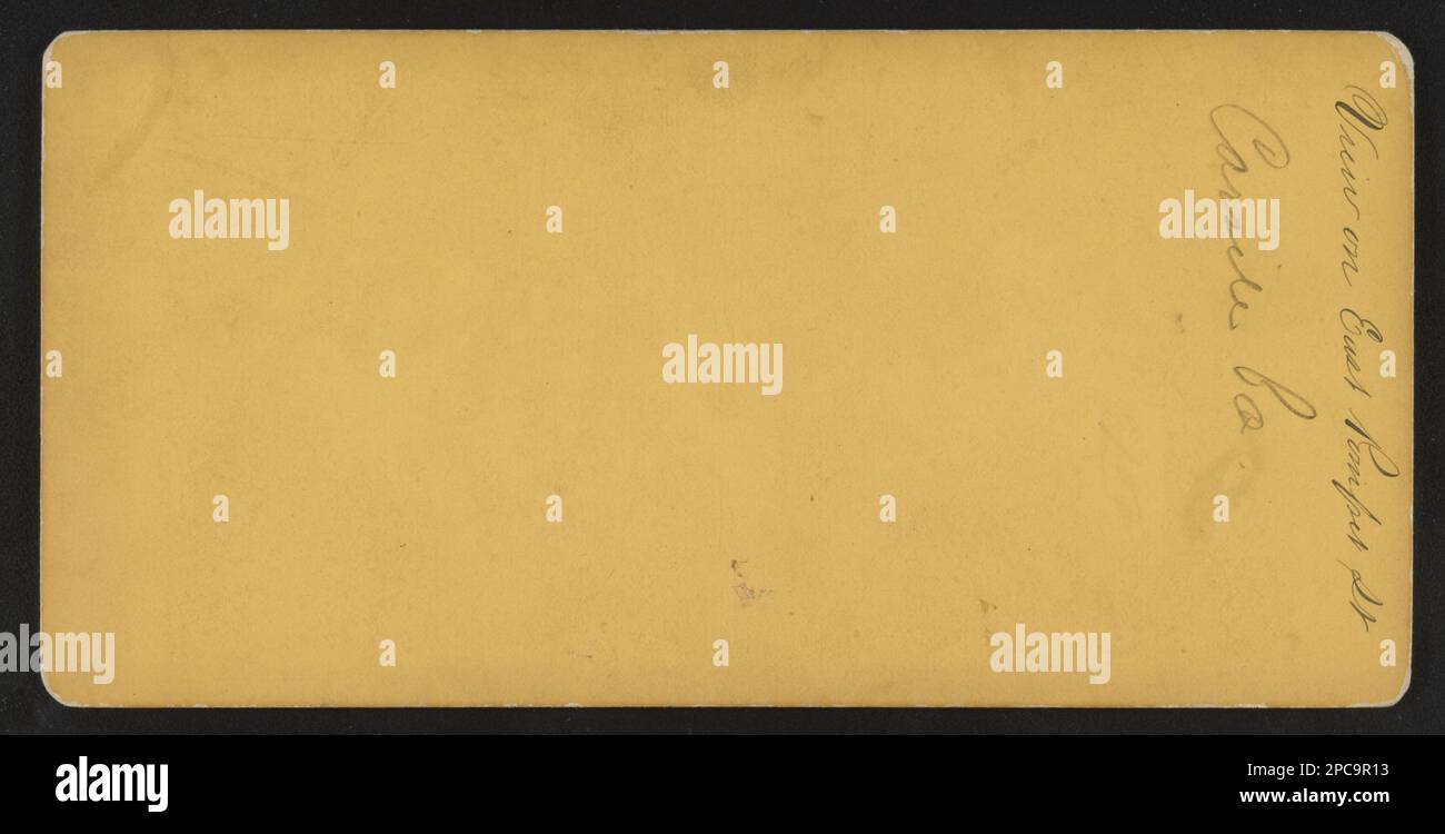 Vue sur East Pomfret St., Carlisle, Pennsylvanie. The Robin G. Stanford Collection, Digitized 2015 financement du Centre pour la photographie de guerre civile. États-Unis, Histoire, Guerre civile, 1861-1865, Pennsylvanie, Carlisle Banque D'Images