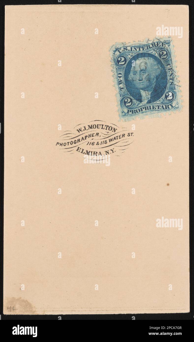 Soldat non identifié dans l'uniforme de l'Union / W.J. Molton, photographe, 116 & 118 Water St., Elmira, New York. Collection de photos de la guerre civile de la famille Liljenquist , pp/papier liljpaper. Etats-Unis, Armée, peuple, 1860-1870, soldats, Union, 1860-1870, uniformes militaires, Union, 1860-1870, États-Unis, Histoire, Guerre civile, 1861-1865, personnel militaire, Union. Banque D'Images