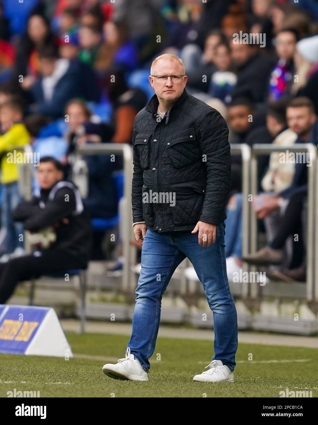 Bâle, Suisse. 12th mars 2023. 12.03.2023, Bâle, St. Jakob-Park, Super  League: FC Bâle 1893 - FC St.Gallen 1879, entraîneur-chef Heiko Vogel (Bâle)  (Daniela Porcelli/SPP-JP) crédit: SPP Sport Press photo. /Alamy Live News