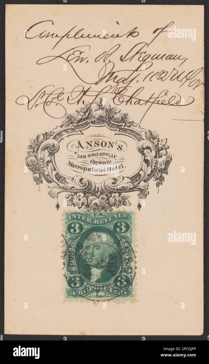 Major Lewis R. Stegman of Co E, 102nd New York Infantry Regiment en uniforme / Anson's, 589 Broadway, en face de Metropolitan Hotel. Collection de photos de la guerre civile de la famille Liljenquist , pp/papier liljpaper. Stegman, Lewis R, États-Unis, Army, New York Infantry Regiment, 102nd (1861-1865), People, Soldiers, Union, 1860-1870, uniformes militaires, Union, 1860-1870, États-Unis, Histoire, Guerre civile, 1861-1865, personnel militaire, Union. Banque D'Images