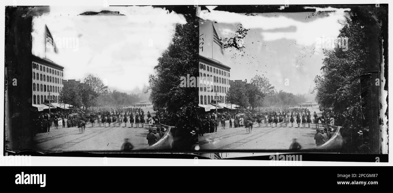 Washington, District de Columbia. Grand examen de l'armée. Photographies de guerre civile, 1861-1865 . États-Unis, Histoire, Guerre civile, 1861-1865. Banque D'Images