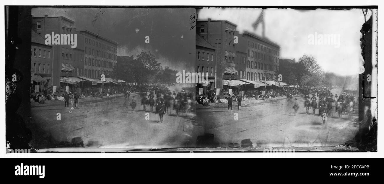 Washington, District de Columbia. Grand examen de l'armée. Photographies de guerre civile, 1861-1865 . États-Unis, Histoire, Guerre civile, 1861-1865. Banque D'Images