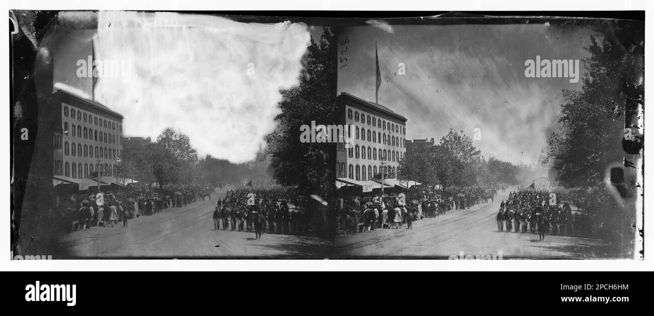 Washington, District de Columbia. Grand examen de l'armée. Photographies de guerre civile, 1861-1865 . États-Unis, Histoire, Guerre civile, 1861-1865. Banque D'Images