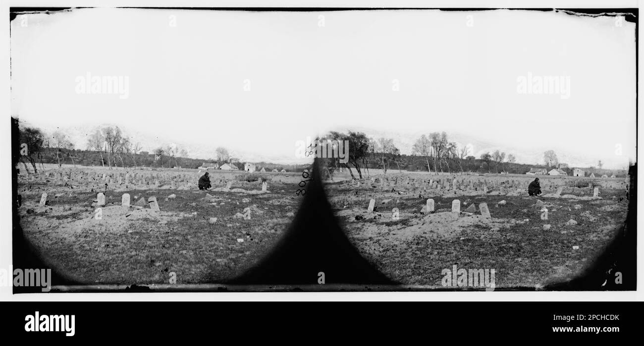 Richmond, Virginie (environs). Tombes de soldats. Photographies de guerre civile, 1861-1865 . États-Unis, Histoire, Guerre civile, 1861-1865. Banque D'Images