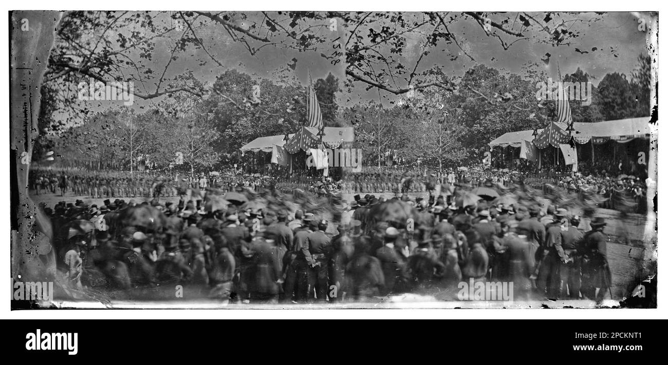 Washington, District de Columbia. Grand examen de l'Armée de terre. Photographies de guerre civile, 1861-1865 . États-Unis, Histoire, Guerre civile, 1861-1865. Banque D'Images