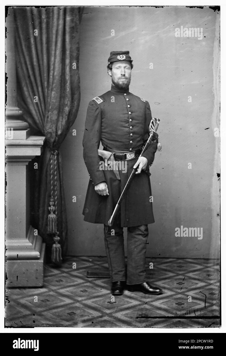 Capitaine J. Price, 7th New York S.M.. Photographies de guerre civile, 1861-1865 . États-Unis, Histoire, Guerre civile, 1861-1865. Banque D'Images