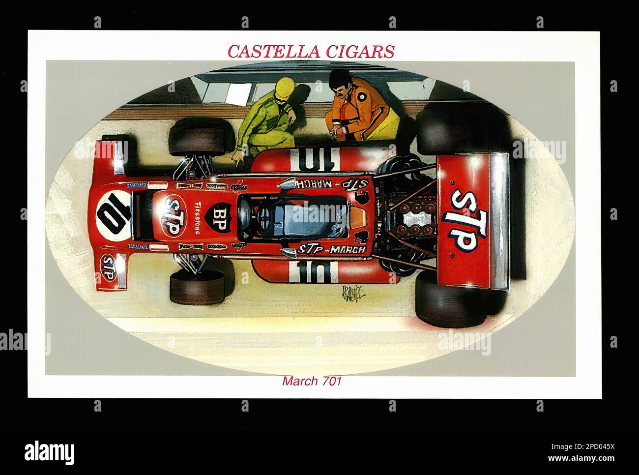 701 mars - carte de voiture ancienne à cigares Banque D'Images