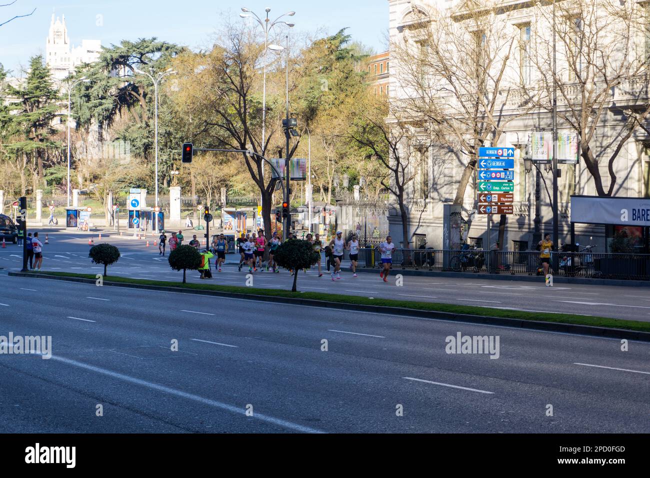 2023 semi-marathon de Gent de Runners Lab, une course sur route d'athlétisme mondiale. Dimanche, 12 mars à Madrid, Espagne Banque D'Images