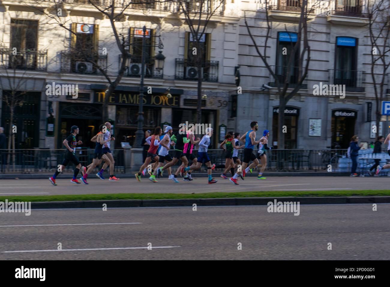 2023 semi-marathon de Gent de Runners Lab, une course sur route d'athlétisme mondiale. Dimanche, 12 mars à Madrid, Espagne Banque D'Images