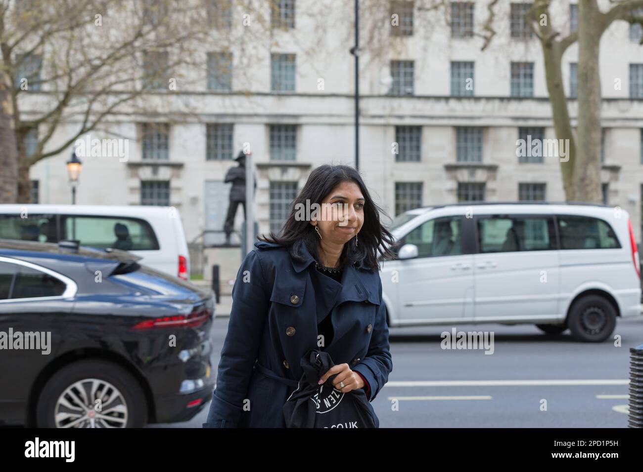 Londres royaume-uni Suella Braverman arrive au cabinet whitehall pour la réunion Banque D'Images