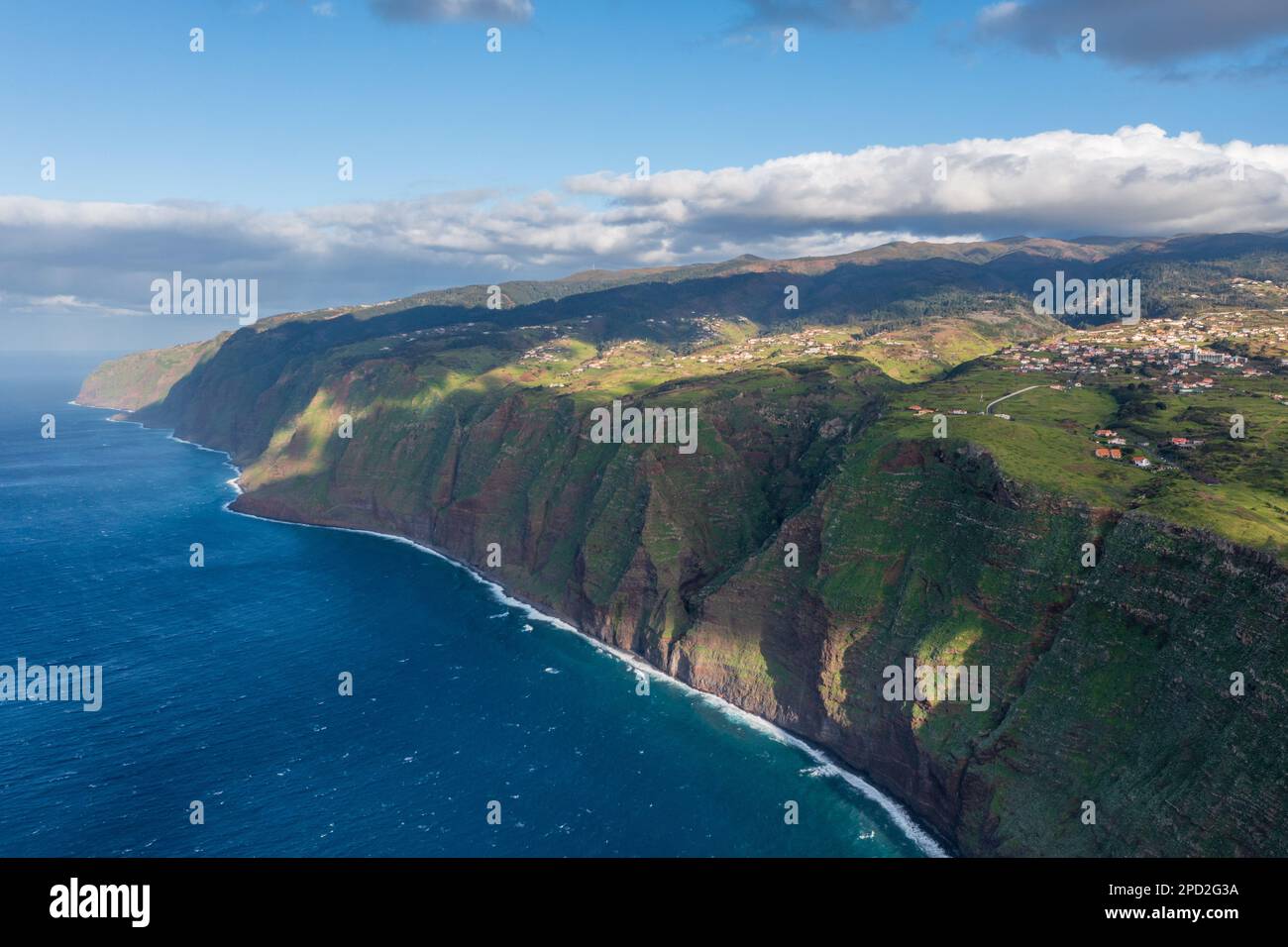 Vue aérienne de l'île de Madère Banque D'Images