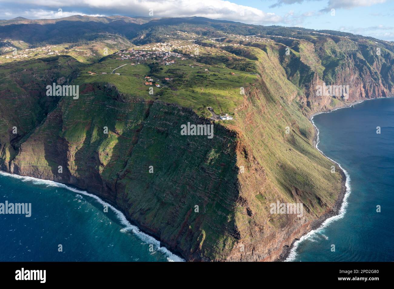 Vue aérienne de l'île de Madère Banque D'Images