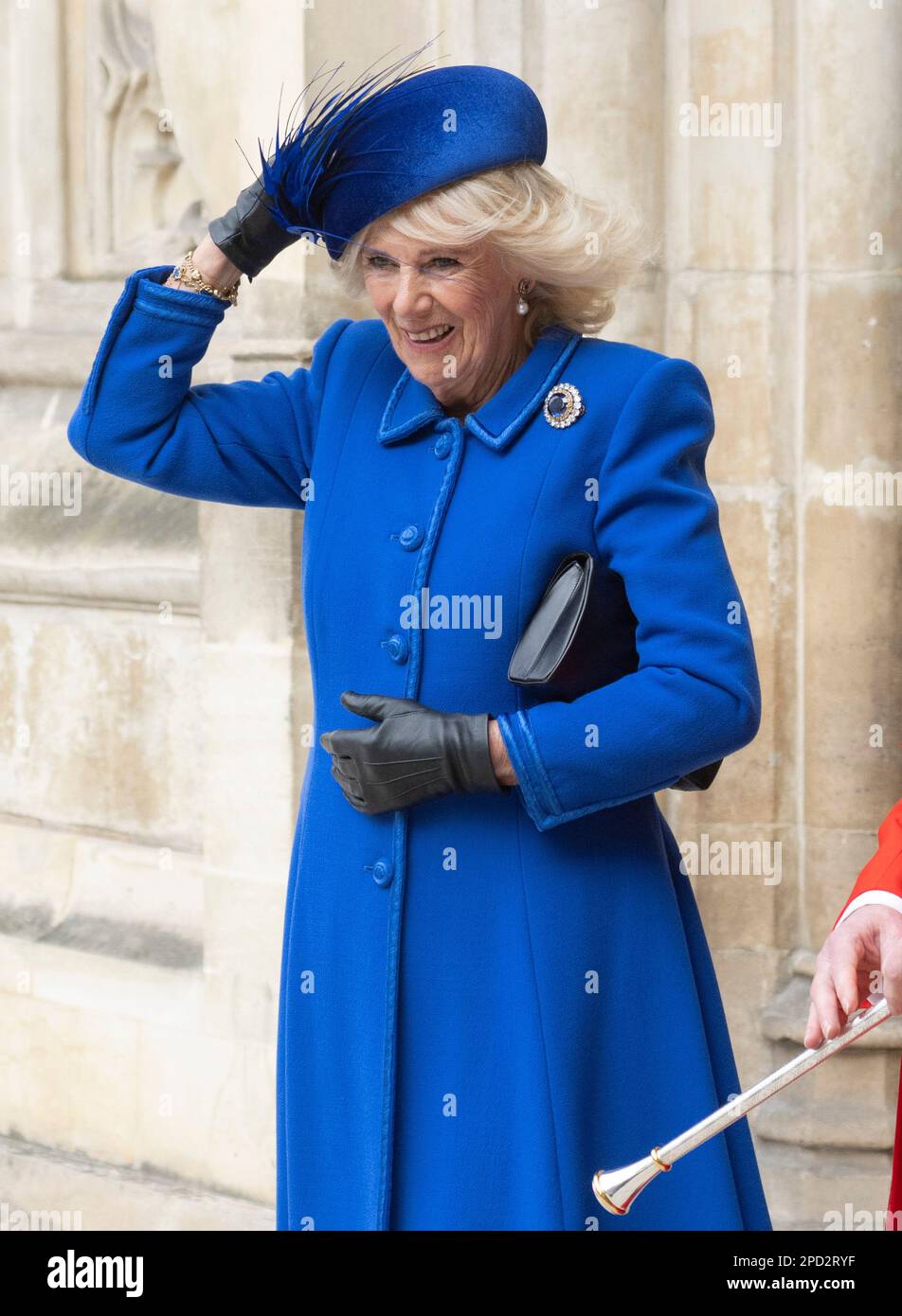 Londres, Angleterre. ROYAUME-UNI. 13 mars 2023. Camilla, la reine Consort, participe au Commonwealth Day Service 2023 à l'abbaye de Westminster. Credit: Anwar Hussein/Alay Live News Banque D'Images