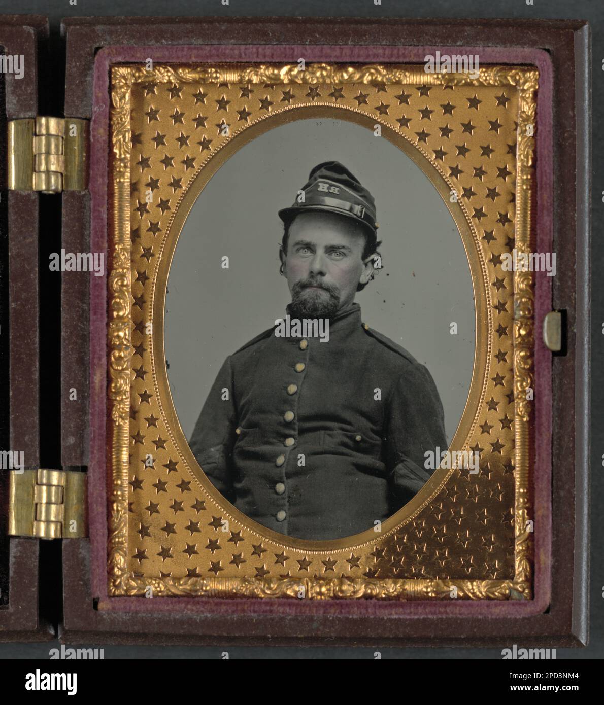 Photo Teintée Soldats Confédérés – Fort Atlanta, Guerre Civile, Reproduction Vintage