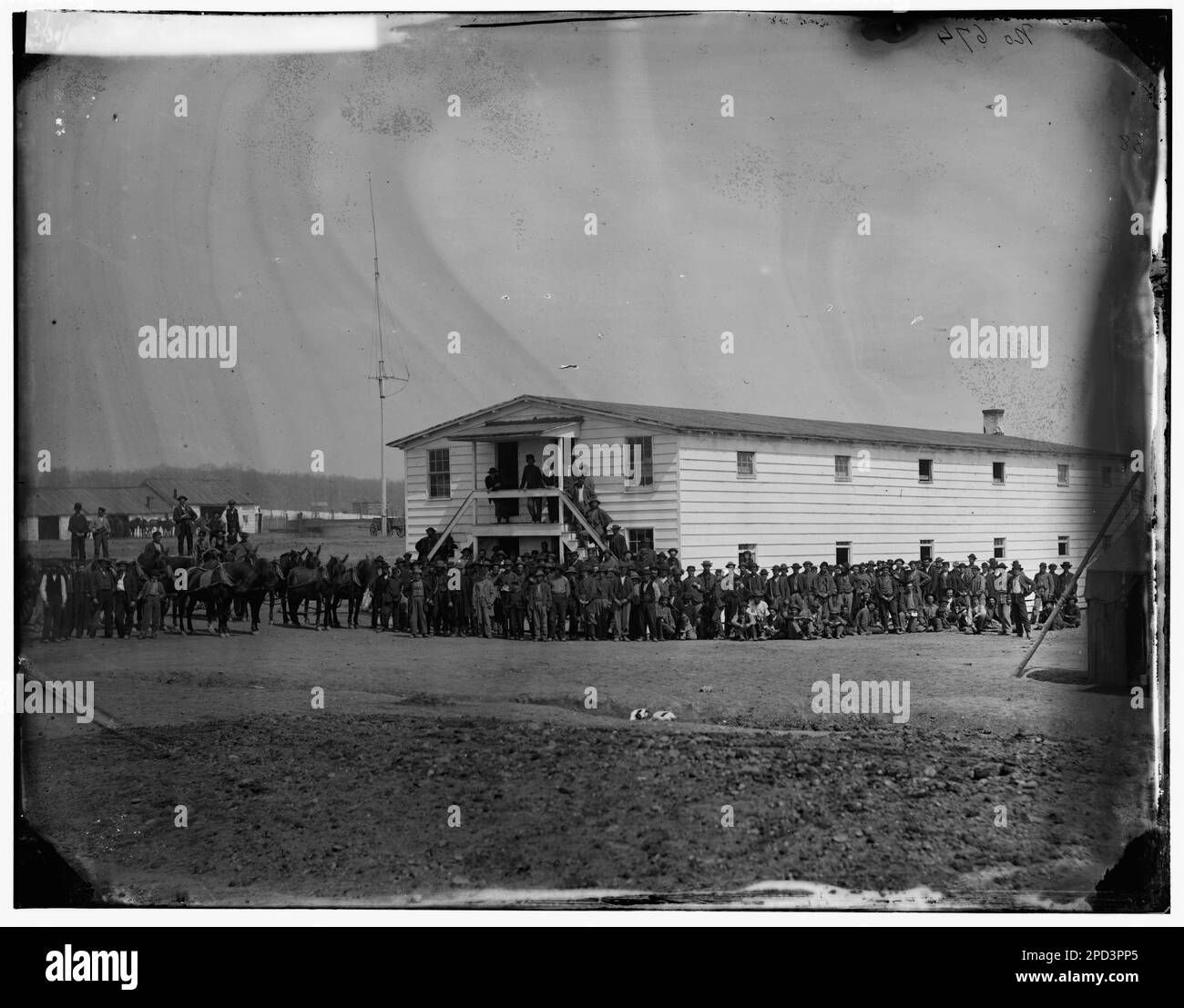 Washington, District de Columbia. Maison de mess dans les écuries du gouvernement. Photographies de guerre civile, 1861-1865 . États-Unis, Histoire, Guerre civile, 1861-1865. Banque D'Images