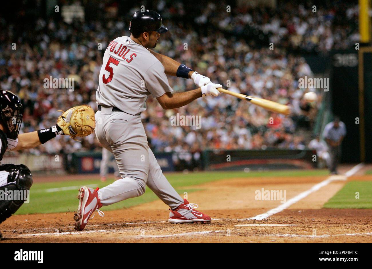 Houston Astros center fielder Jake Meyers (6) gets interviewed after the  MLB game between the New York Yankees and the Houston Astros on Thursday,  Jun Stock Photo - Alamy