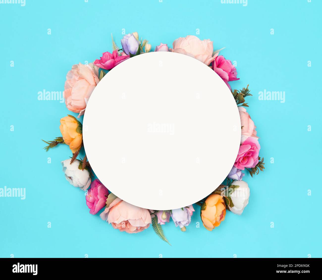 Composition florale avec espace de copie Banque D'Images