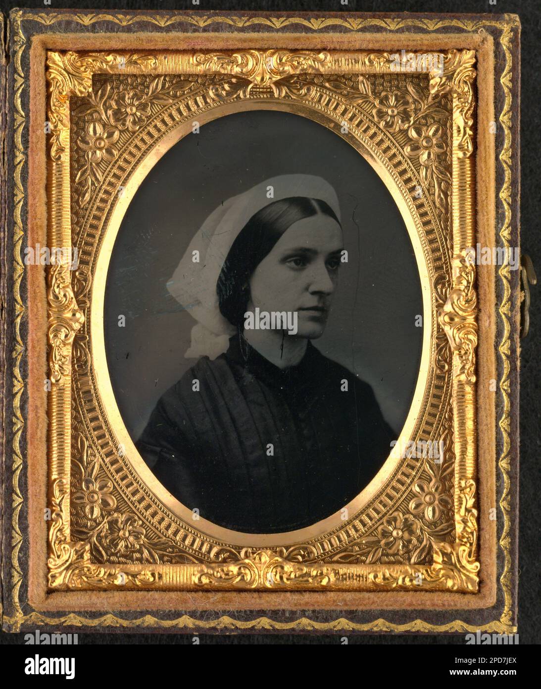 Carrie Wilkins Pollard, infirmière de la guerre de Sécession. Liljenquist Family Collection of civil War Photographs , série de photos FAmbrotype/Tintype , pp/liljwoch. Pollard, Carrie Wilkins, 1842-1924, infirmières, syndicat, 1860-1870, États-Unis, Histoire, Guerre civile, 1861-1865, Femmes, Union, États-Unis, Histoire, Guerre civile, 1861-1865, aspects médicaux, Union. Banque D'Images