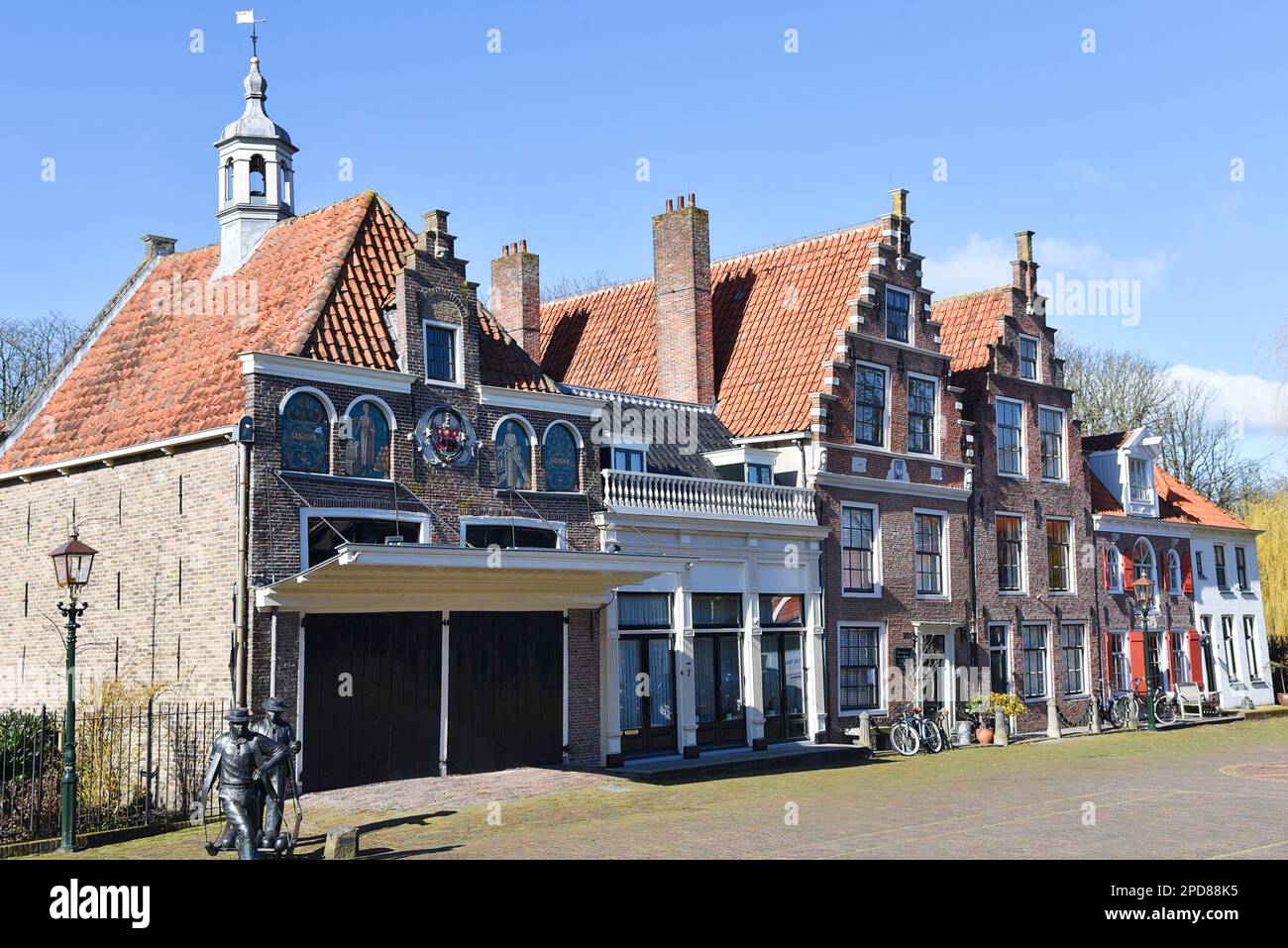 Edam, pays-Bas. Février 2023. Le marché du fromage à Edam, Hollande. Photo de haute qualité Banque D'Images