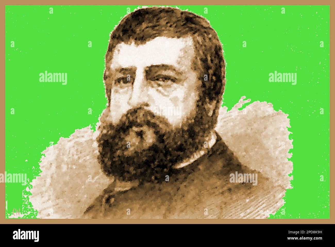 Une gravure de portrait de 19th siècles de Jean Louis Ernest Meissonier, peintre classique français. Et sculpteur(1815-1891) qui devint connu pour son sujet militaire --- une gravure de portrait du 19ème siècle de Jean Louis Ernest Meissonier, peintre classique français. et sculpteur (1815-1891) qui s’est fait pour son fils sujets militaire --- Banque D'Images