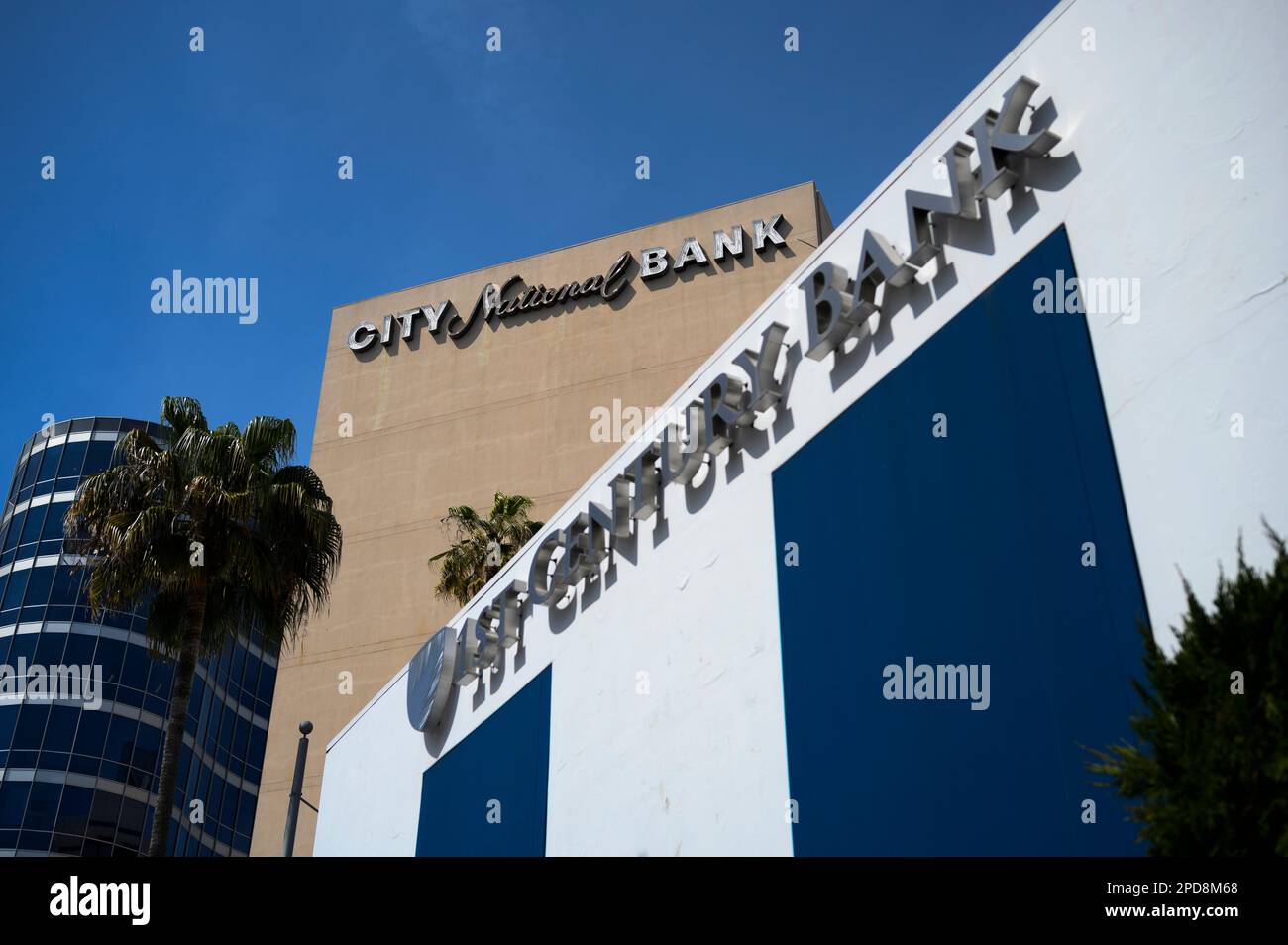 LOS ANGELES 20230313 City National Bank et 1st Century Bank à Beverly Hills. Photo: Henrik Montgomery / TT / code 10060 Banque D'Images