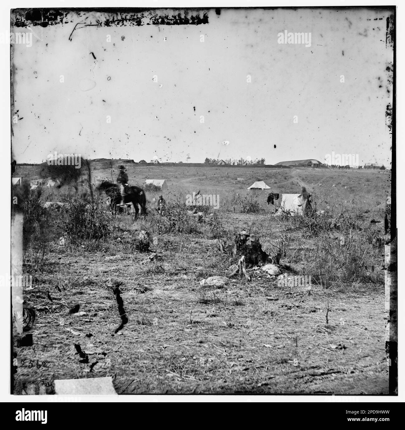 Chapin's Bluff, Virginie (à proximité). Fort Burnham, anciennement confédéré fort Harrison, près de la rivière James. Photographies de guerre civile, 1861-1865 . États-Unis, Histoire, Guerre civile, 1861-1865. Banque D'Images