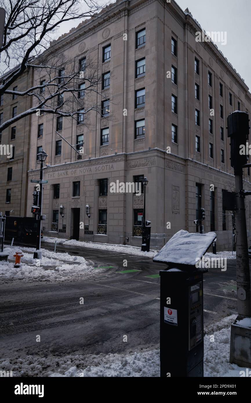 La Banque de Nouvelle-Écosse au 1709, rue Hollis Banque D'Images La Banque de Nouvelle-Écosse au 1709, rue Hollis Banque D'Images