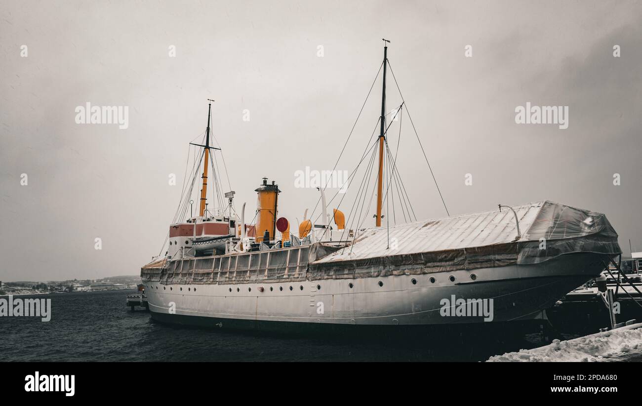 Le navire-musée CSS Acadia ancien navire de recherche hydrographique et océanographique de la Commission hydrographique du Canada Banque D'Images