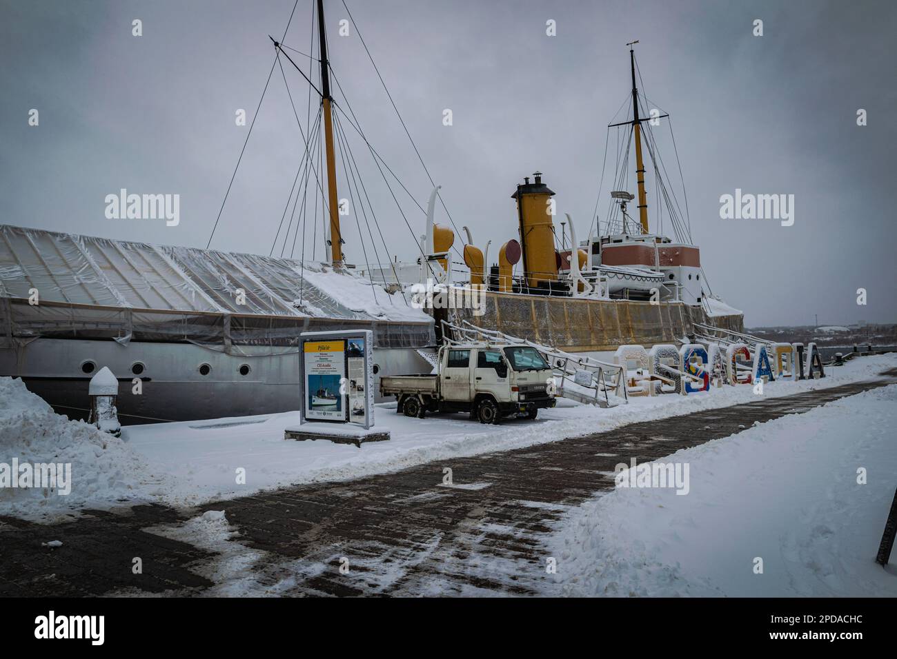 Le navire-musée CSS Acadia ancien navire de recherche hydrographique et océanographique de la Commission hydrographique du Canada Banque D'Images